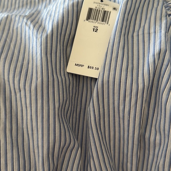 Blue Striped Kids Dress - Picture 2 of 2